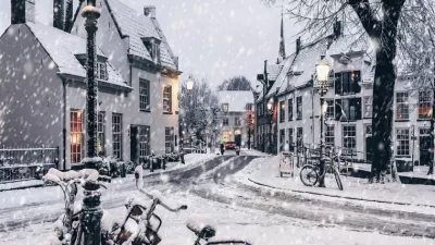 네덜란드의 겨울 풍경